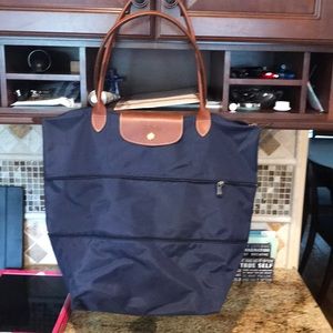 Longchamp zipped tote
